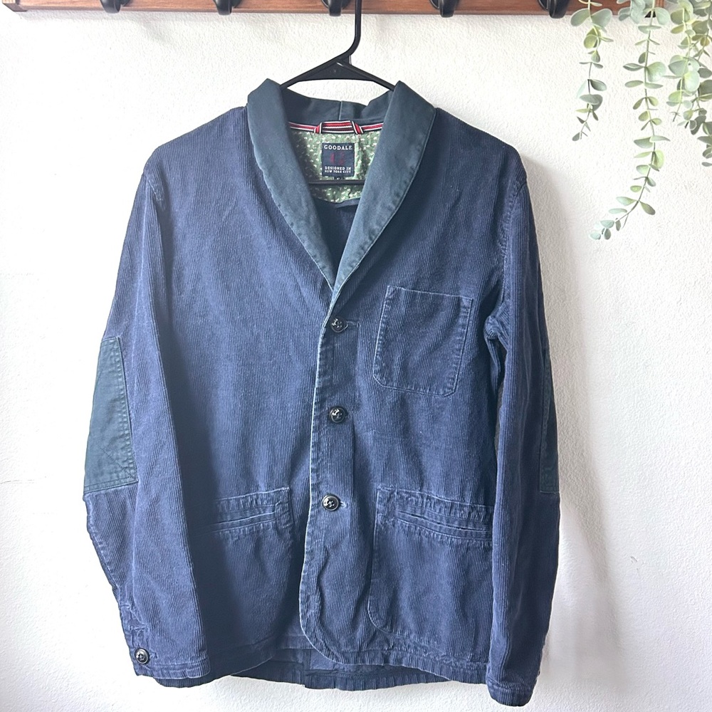 Blue Lightweight Shirt Jacket with Relaxed Silhouette